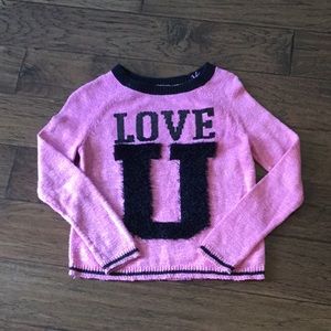 Adorable Pink Justice Sweater